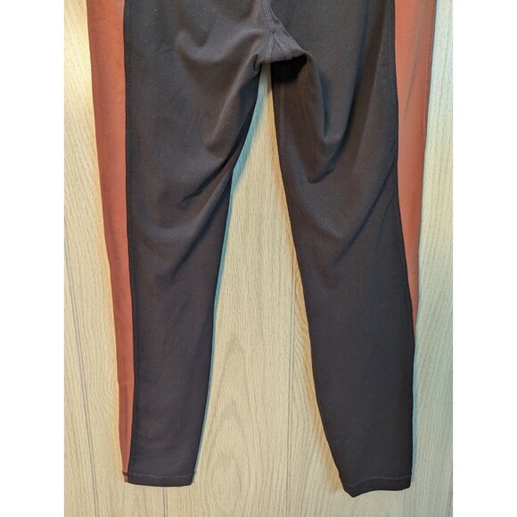Athleta Salutation Colorblock Asym Powervita Leggings Size Small Copper Black - Picture 6 of 12